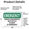Signmission Service Disconnects Shut Off All In Event, 10 in W x Rectangle, Vinyl Decal OS-2PACK-EM-D-710-L-10419 - alternate 3